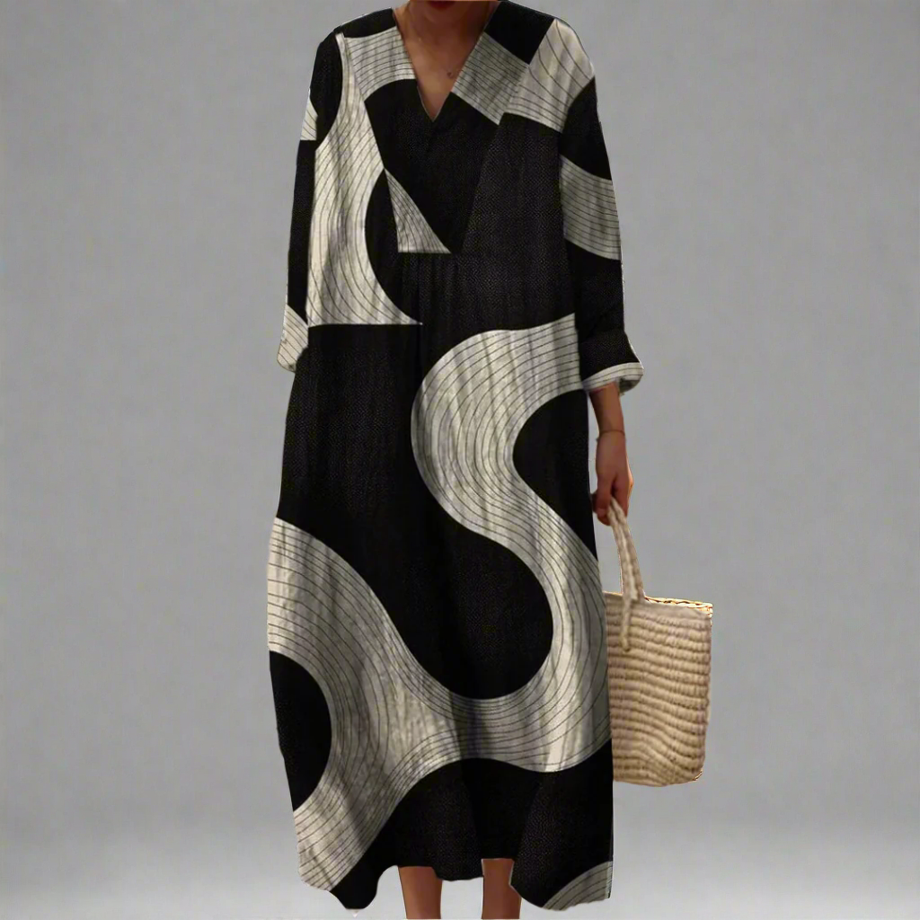 Karen™ | Elegant Geometric Dress