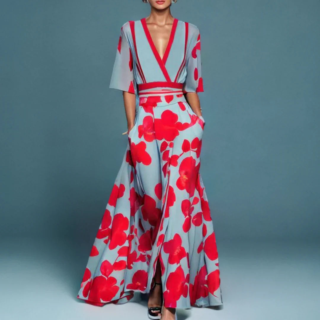 Judy™ | Elegant Maxi Dress with Floral Pattern