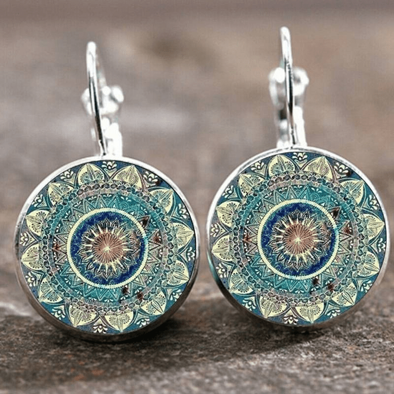 Zenara™ | Vintage Rounded Mandala Earrings