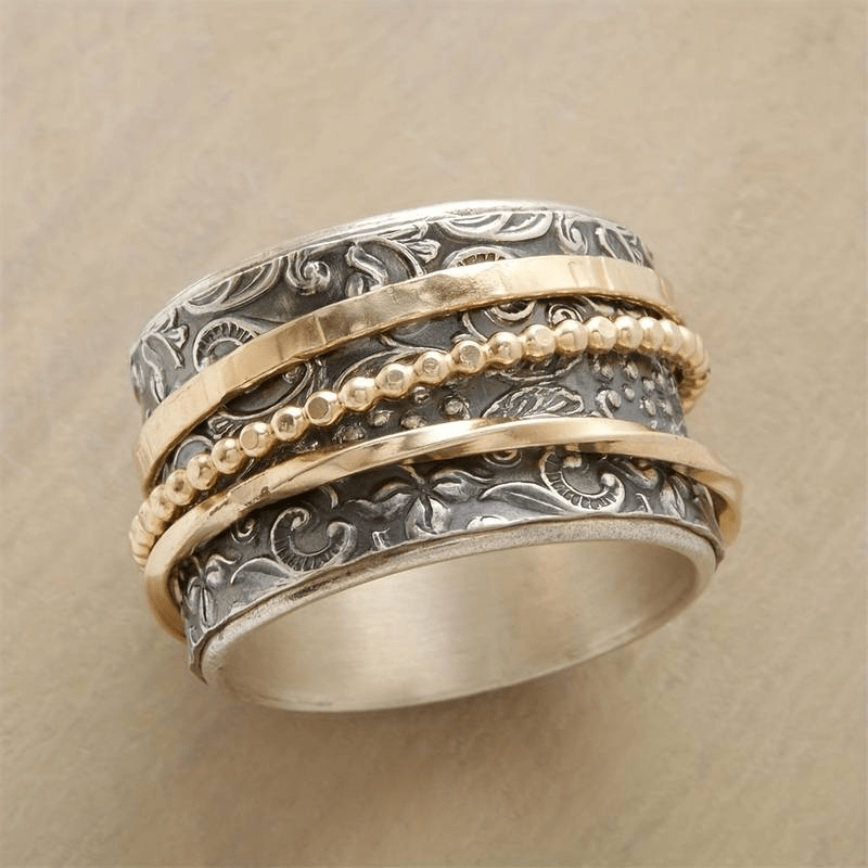 Aurelian™ | Vintage Gold & Silver Antique Ring