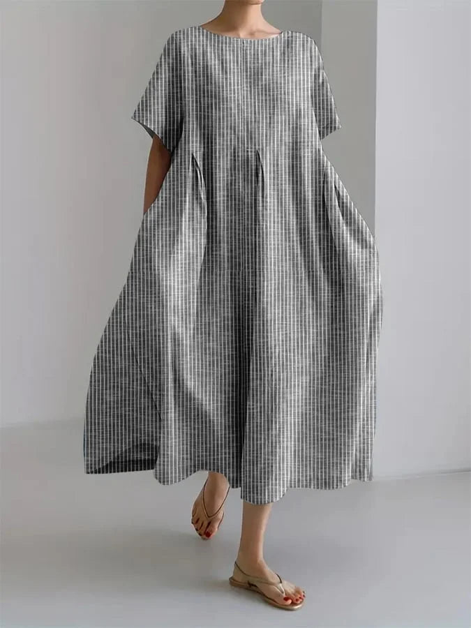 BIANCA | Casual Long Dress with Comfortable Cut and Retro Style for Every Day