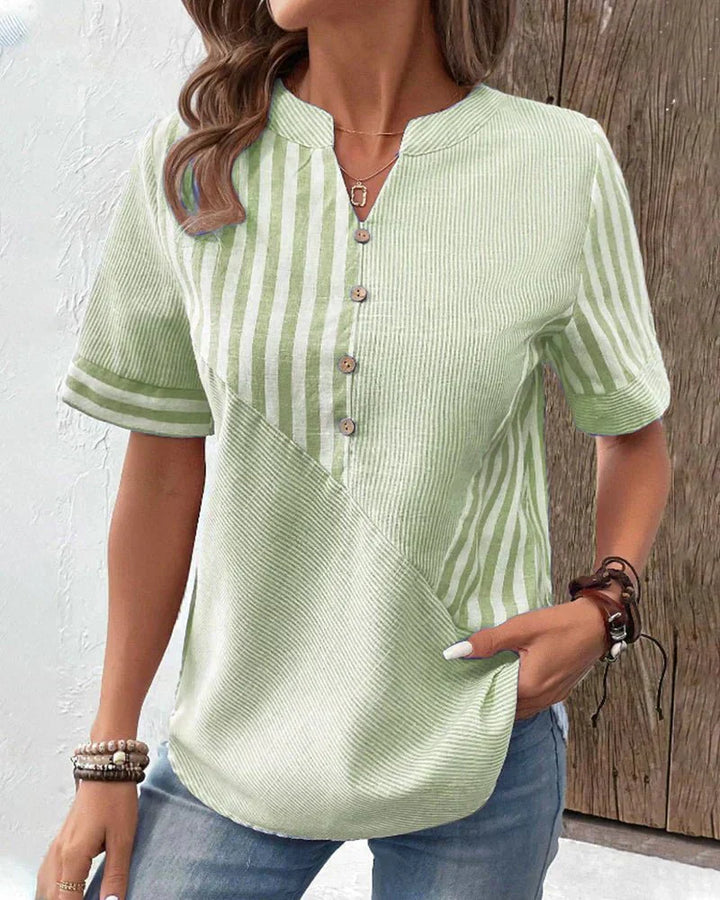 Monroe™ | Soft Striped Blouse