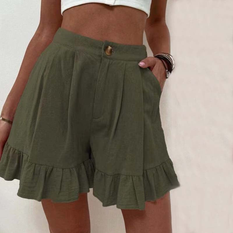 Kissha™ | Breezy Ruffle Hem Shorts