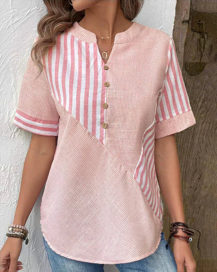 Monroe™ | Soft Striped Blouse