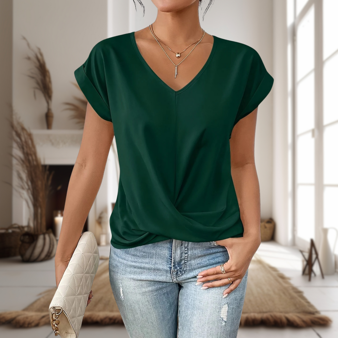 Elle™ | Casual Sweetheart Neck T-Shirt