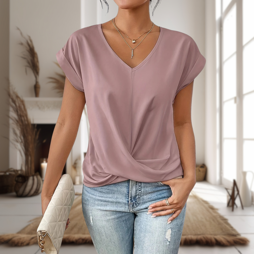 Elle™ | Casual Sweetheart Neck T-Shirt