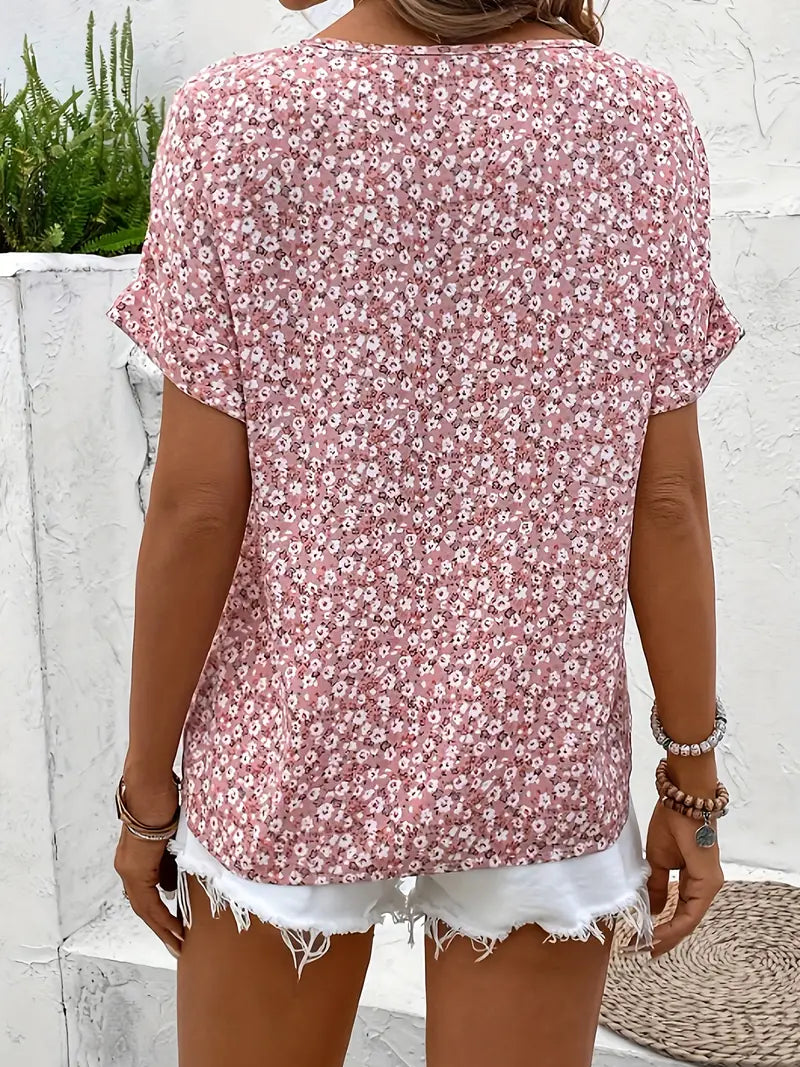 Verna™ | Chic Floral Print Blouse