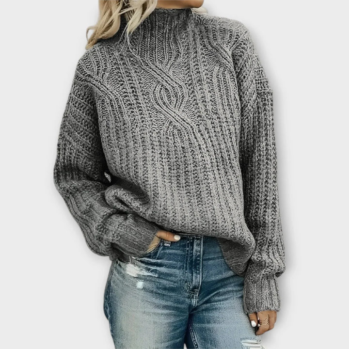 Liv™ | Modern High-Neck Sweater