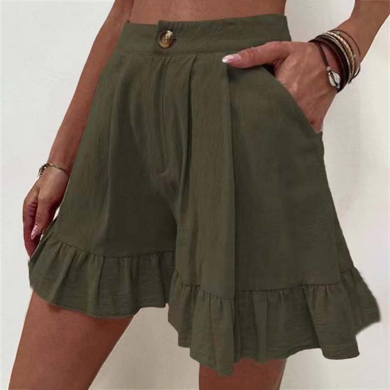 Kissha™ | Breezy Ruffle Hem Shorts