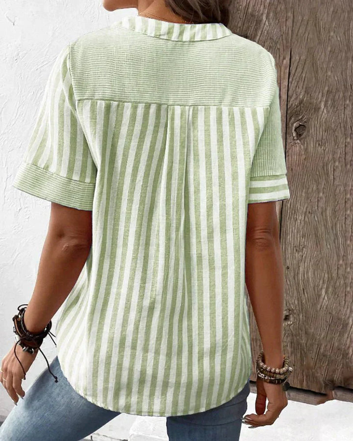 Monroe™ | Soft Striped Blouse