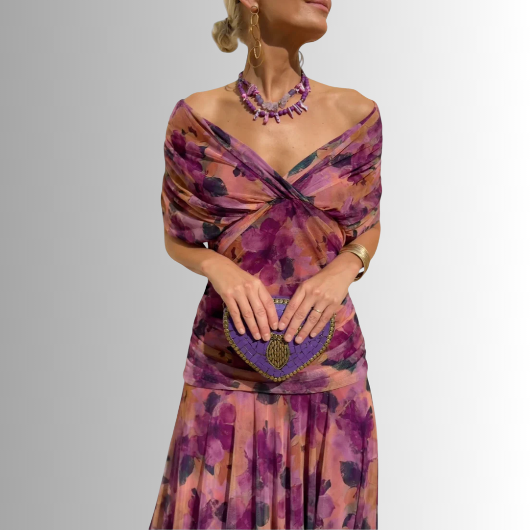 Maxine™ | Timeless Off-Shoulder Maxi Dress