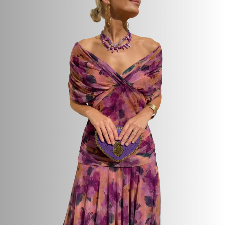 Maxine™ | Timeless Off-Shoulder Maxi Dress