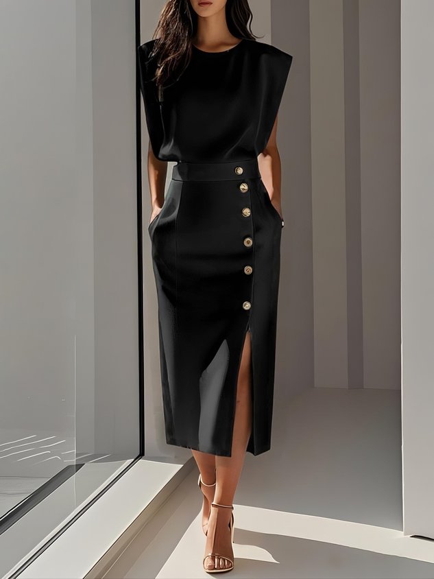Aspen™ | Effortless Charm Midi Dress