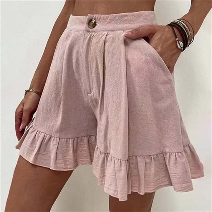 Kissha™ | Breezy Ruffle Hem Shorts