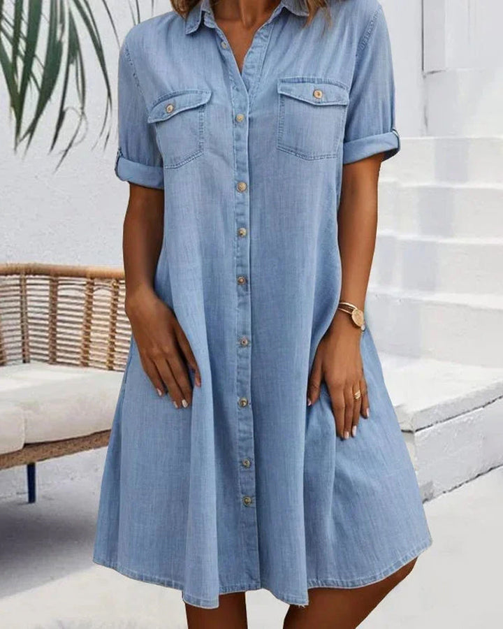 Jennifer™ | Lightweight Denim-look Dress