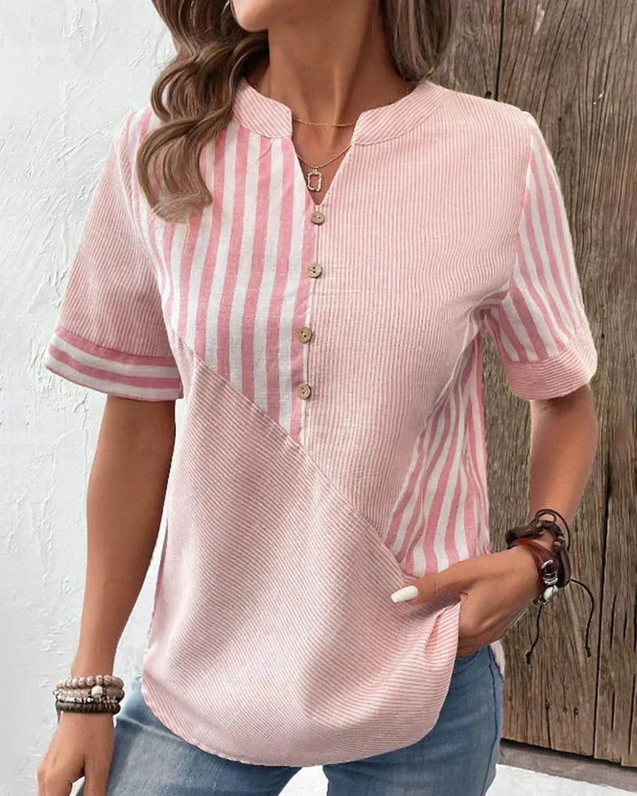 Monroe™ | Soft Striped Blouse