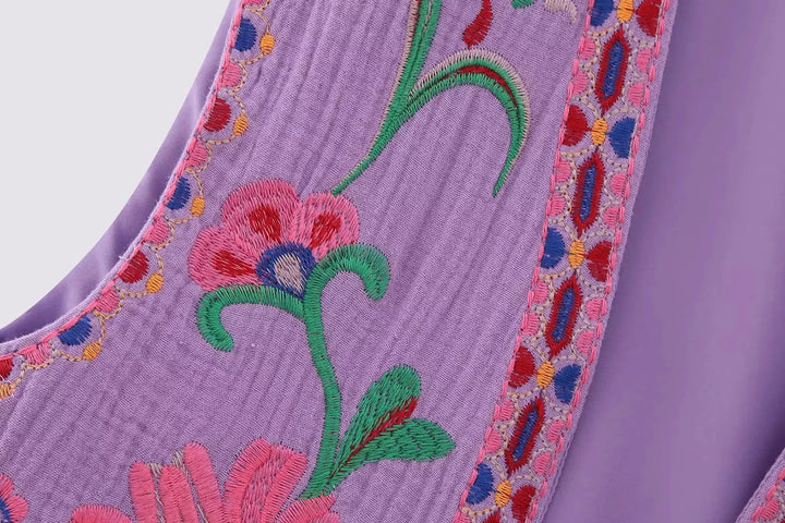Vivienne™ | Vintage Embroidered Boho Vest
