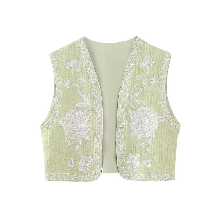 Vivienne™ | Vintage Embroidered Boho Vest