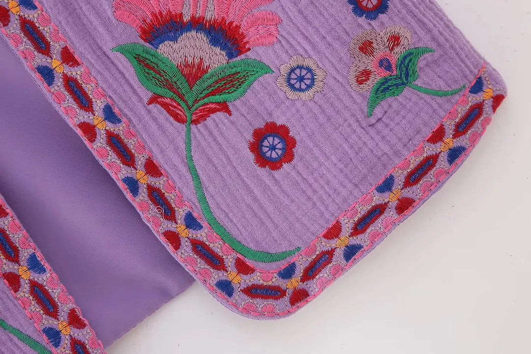 Vivienne™ | Vintage Embroidered Boho Vest