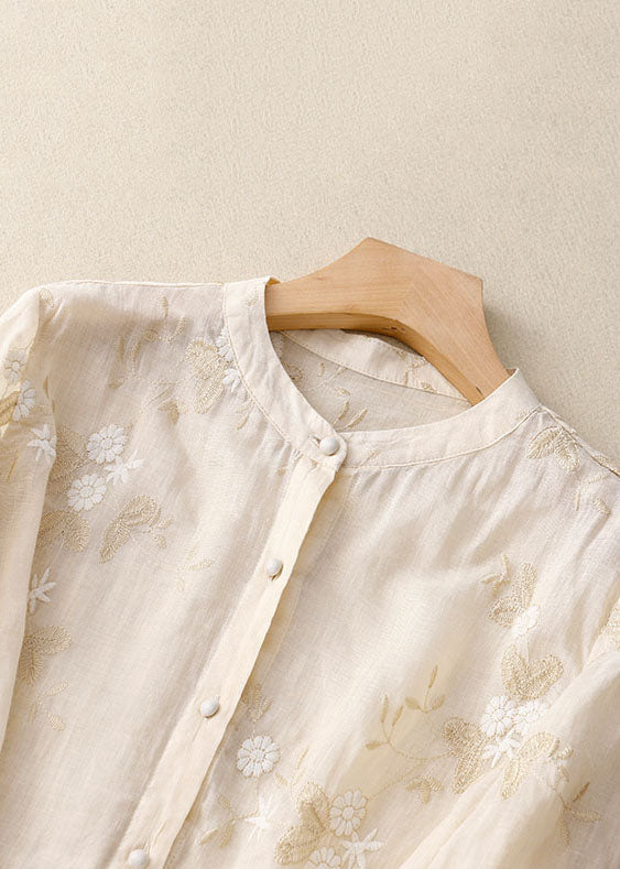 Kourtney™ | Chic Blouse with Embroidered Accents