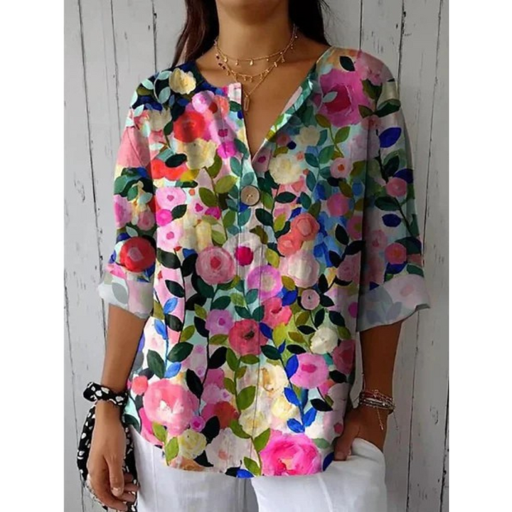 Arlene™ | Chic Floral Print Blouse