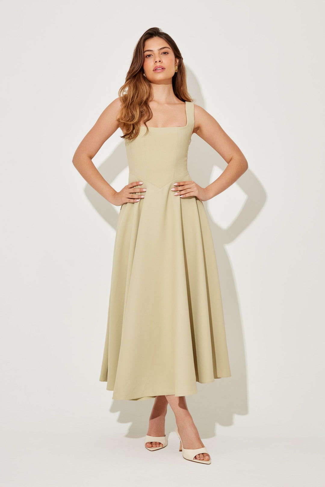 Angela™ | Timeless Flowy Midi Dress