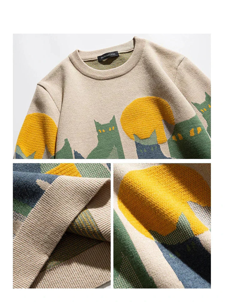 Felix™ | Moonlit Cat Sweater