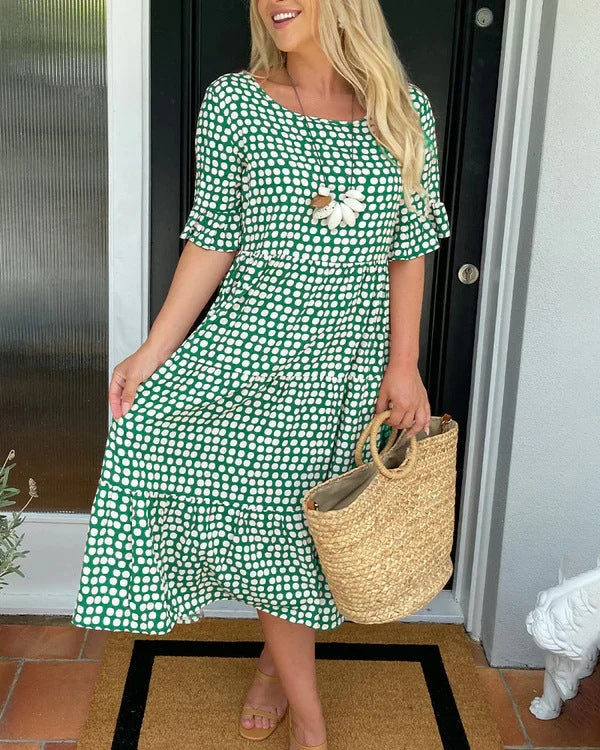 Michele™ | Relaxed Midi Dress With Dots