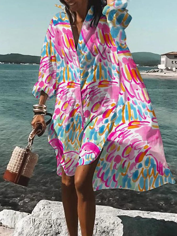 Mary™ | Summer Midi Shirt Dress
