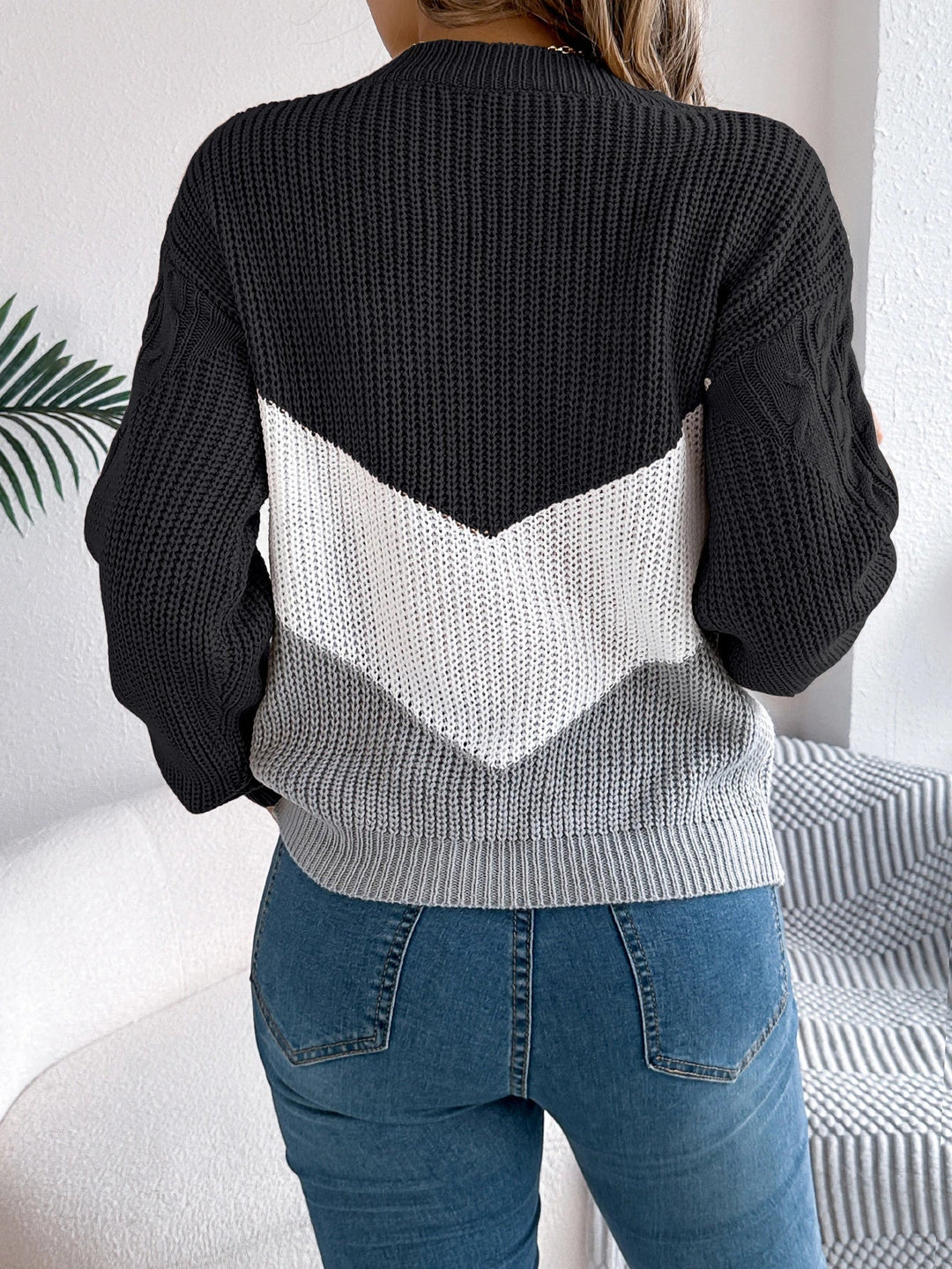 Flora™ | Chevron Stitch Pullover