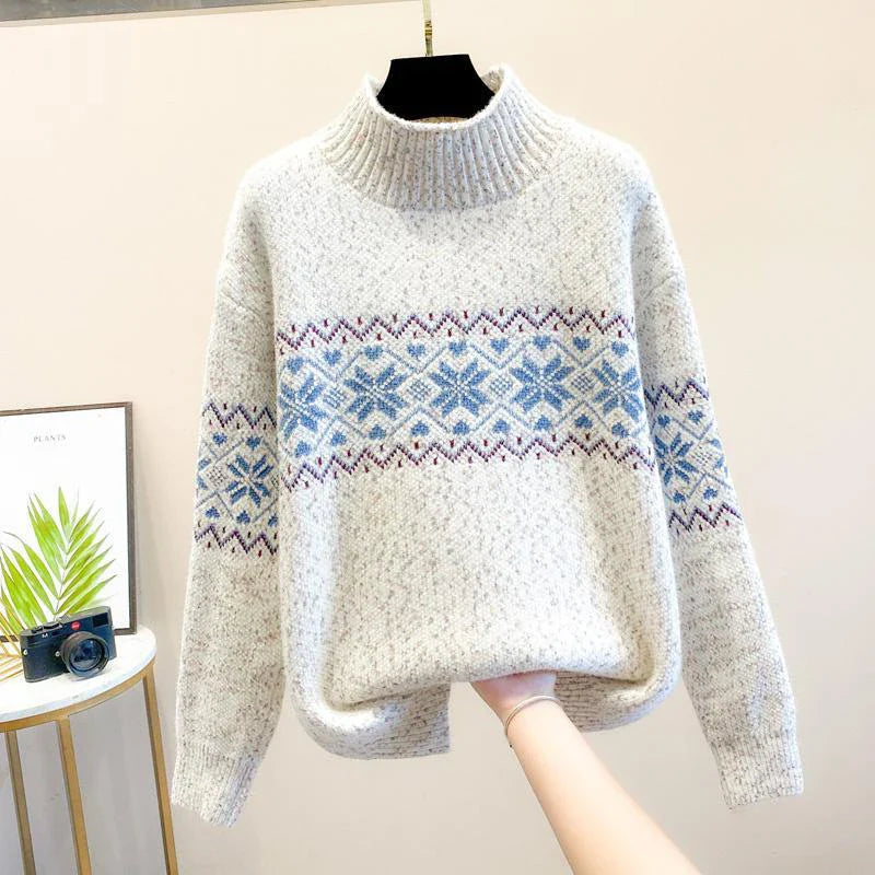 Isabella™ | Snowflake Knit Sweater