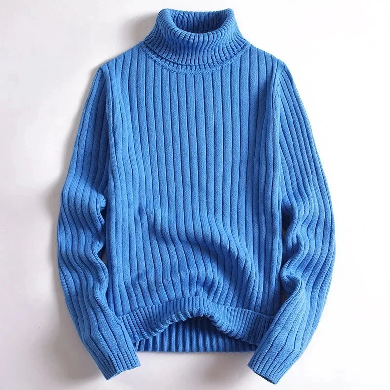 Laurent™ | Ribbed Knit Turtleneck