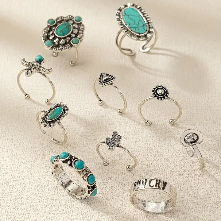 Dakota™ | 10-Piece Western Ring Set