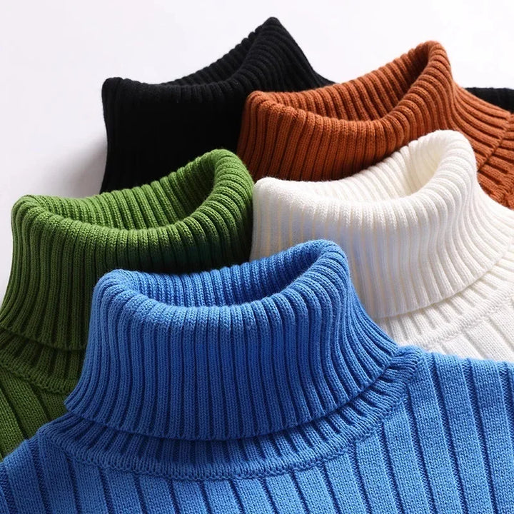 Laurent™ | Ribbed Knit Turtleneck