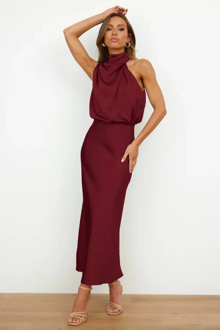 Mariana™ | Elegant Halter Evening Dress