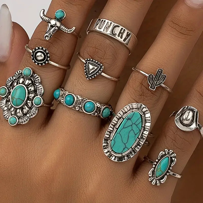 Dakota™ | 10-Piece Western Ring Set