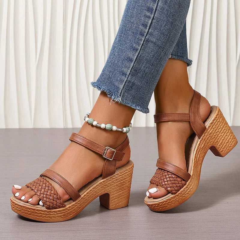 Deborah™ | Woven Platform Sandals