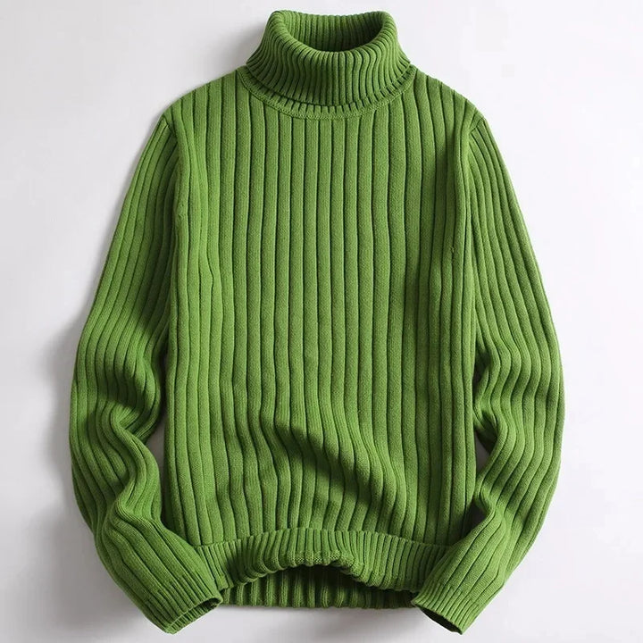 Laurent™ | Ribbed Knit Turtleneck