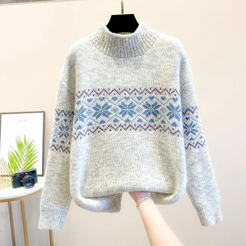 Isabella™ | Snowflake Knit Sweater