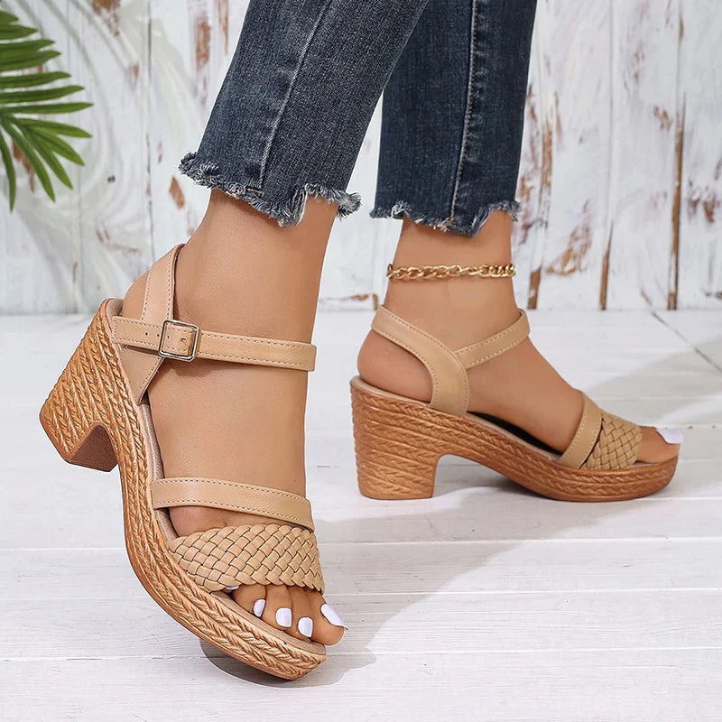 Deborah™ | Woven Platform Sandals