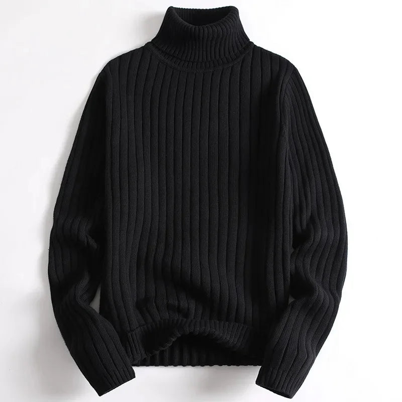 Laurent™ | Ribbed Knit Turtleneck