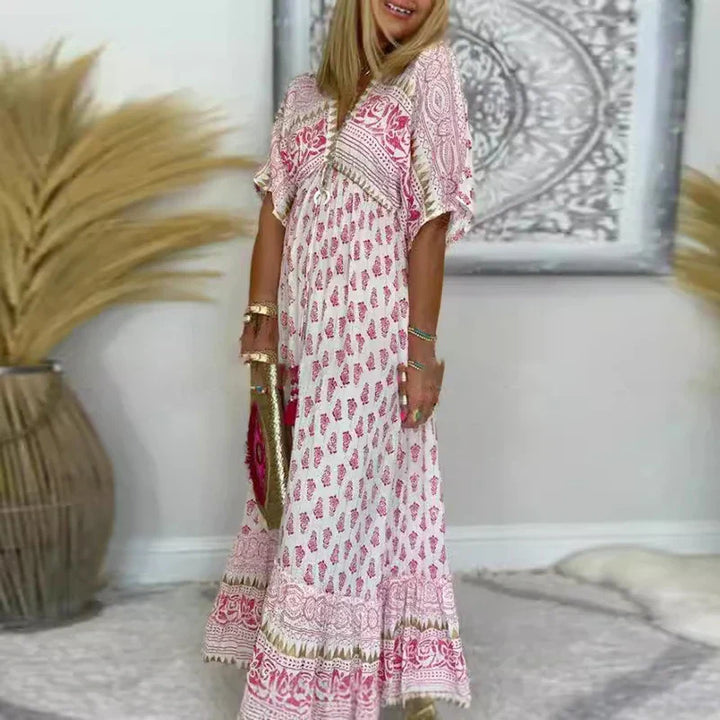 Autumn™ | Boho Print Maxi Dress