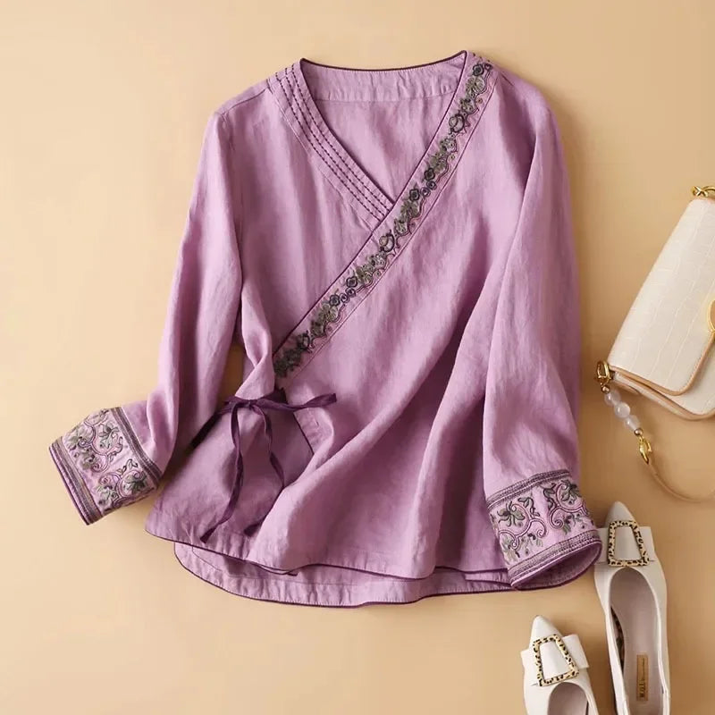 Lotus™ | Relaxed Embroidered Breeze Blouse