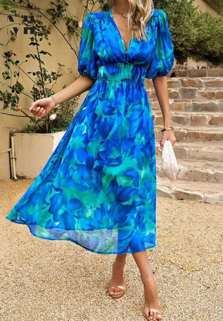 Monica™ | Elegant Floral Dress