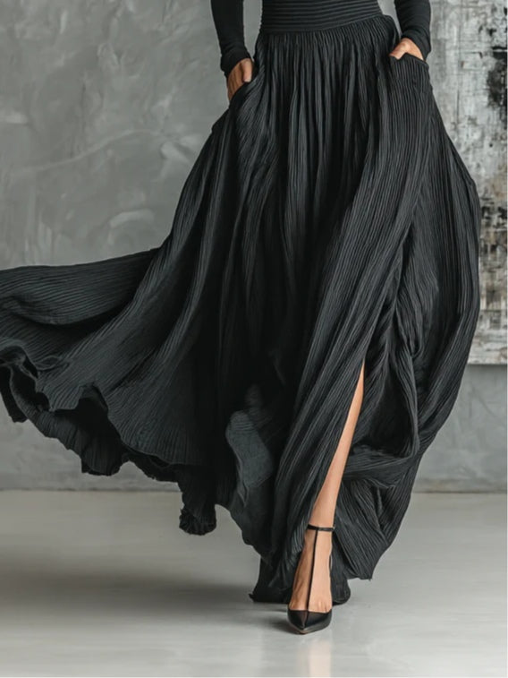 Lucy™ | Turtleneck & Pleated Skirt Set