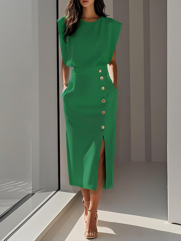 Aspen™ | Effortless Charm Midi Dress