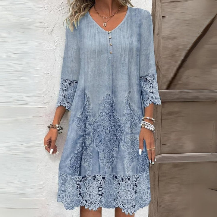 Jenna™ | Embroidered Midi Dress