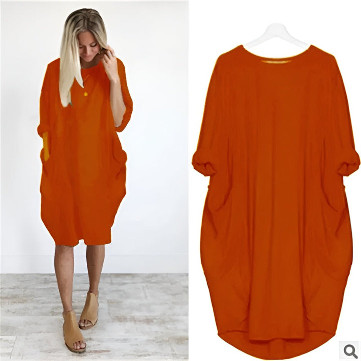 Gina™ | Elegant Pocket Dress