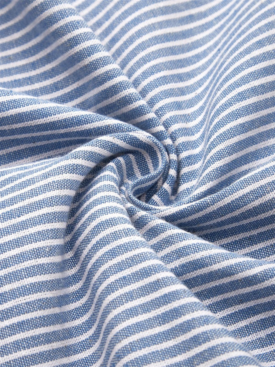 Kay™ | Striped Midi Dress With Buttons