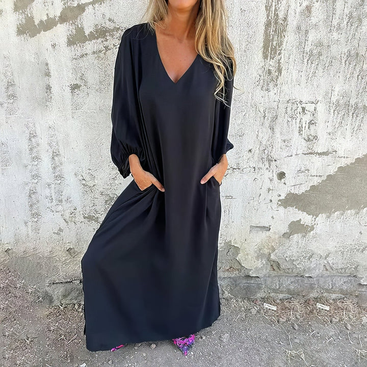 Solana™ | Flowing Maxi Dress with Pockets